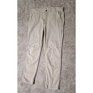 Carhartt Rugged Flex Straight Fit Pants 102821-253 Mens 36x30 Khaki Workwear
